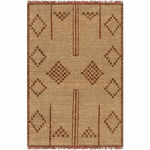 8'x8' Square Butterfield Woven Novelty Area Rug Tan - Threshold™ : Target