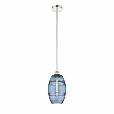 Vaz - 1 Light Stem Hung Mini Pendant In Industrial Style-9.38 Inches Tall and 8 Inches Wide