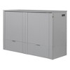 YOOCOZZ Queen Size Murphy Bed & Wall Bed with Bottom Drawer and Charging Ports - Gray - 3 of 4