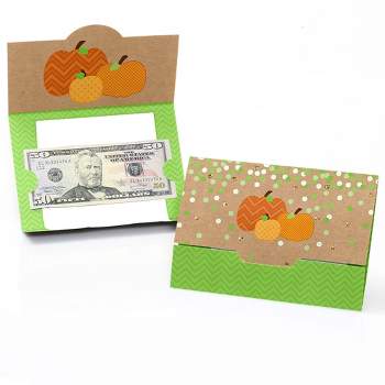 Big Dot of Happiness Pumpkin Patch - Fall, Halloween or Thanksgiving Party Money and Gift Card Holders - Set of 8
