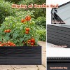 8X4X2ft Galvanized Raised Garden Bed Kit, Rectangular Large Metal Deep Root Planter Pots - 4 of 4
