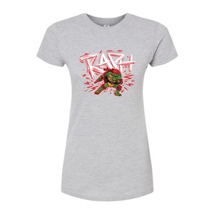 Women's - Teenage Mutant Ninja Turtles Mutant Mayhem - Sketch Raph Fitted Graphic T-Shirt - 1 of 2