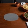 Unique Bargains Trivet Oval Rope Coaster Cotton Non-Woven Fabric 12.6"x8.66"x0.31" - 2 of 3
