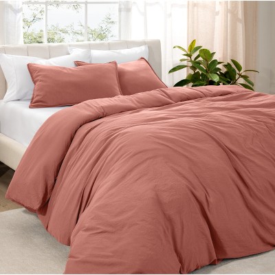 Washed Duvet Cover & Sham Set - Extra Soft, Easy Care by Bare Home, Comforter Not Included