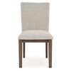 Signature Design by Ashley Kraeburn Performance Fabric Dining Chairs, Next-Gen Nuvella™, Set of 2, Beige - 3 of 4