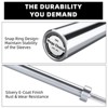 Barbell Bar for Weightlifting and Powerlifting 45lb, 1500Lbs Load Capacity Bench Press Fit 2" Standard Weights, Strength Training for Home Gym - 3 of 4