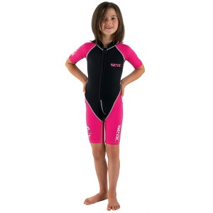 SEAC Dolphin Kids 1.5mm Neoprene Shorty Wetsuit for Swimming Snorkelling - 1 of 2