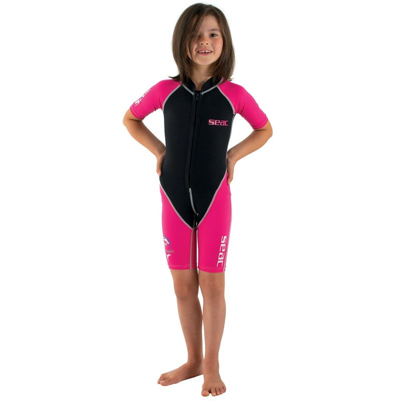 SEAC Dolphin Kids 1.5mm Neoprene Shorty Wetsuit for Swimming Snorkelling, 1 of 3