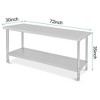 Food Prep Stainless Steel Table Commercial Workstation - 2 of 4