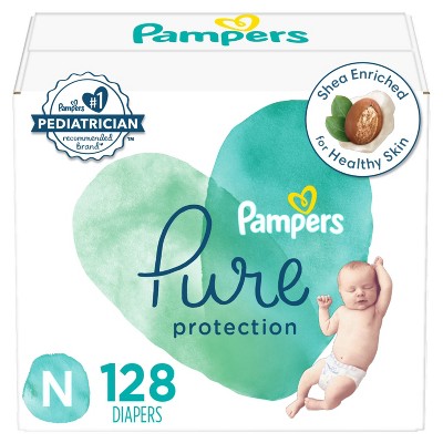 Pampers Pure Protection Diapers Enormous Pack - Newborn - 128ct