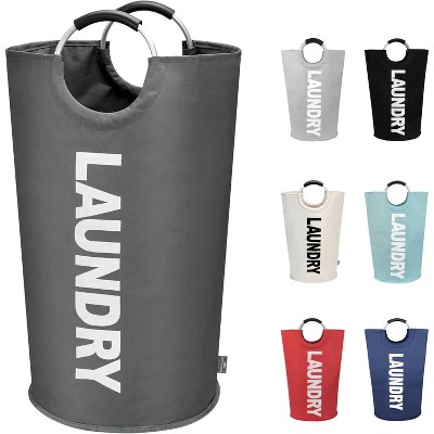 125L X-Large Laundry Basket, Collapsible Laundry Bag, Freestanding Tall Clothes Hamper, Foldable Washing Bin