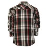 Gioberti Boy's Casual Western Plaid Long Sleeve Pearl Snaps Shirt - 2 of 4