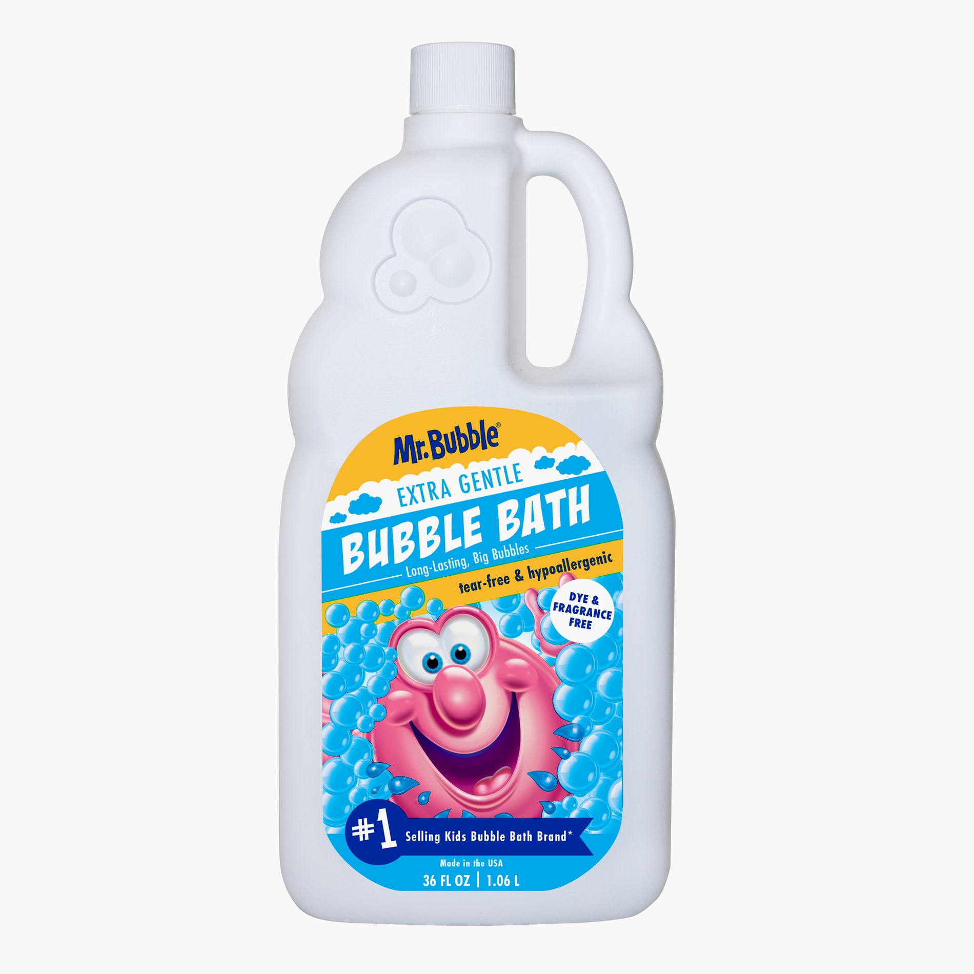 Mr. Bubble Extra Gentle Dye & Fragrance Free Bubble Bath 36-oz