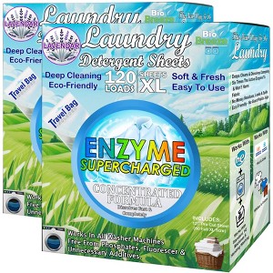 5 Star Super Deals Laundry Detergent Sheets (240 Loads) Eco-Friendly, Hypoallergenic, & Enzyme-Based Powerful Stain Removal - 1 of 4