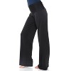 Women's Solid Printed Palazzo Pants - White Mark - 2 of 3