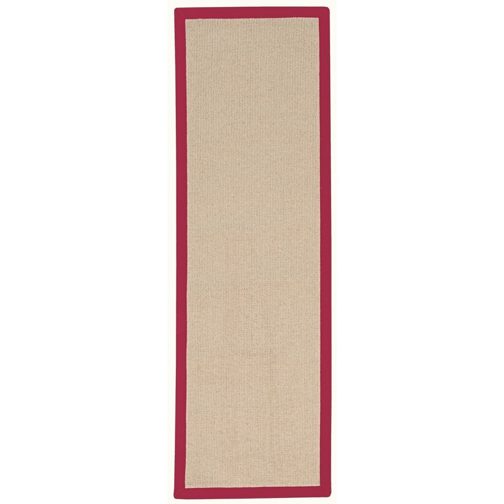 2'6inx8' Runner Athena Wool Red - Linon