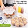 Prep Silicone Baby Food Freezer Tray with Clip-on Lid, 2oz x 10 Silicone Freezer Molds, BPA-Free Baby Food Storage - 4 of 4