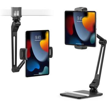 Twelve South HoverBar Duo 2nd Gen iPad / iPad Pro/Tablets Adjustable Arm with Weighted Base and Surface Clamp Attachments for Mounting iPad Black