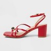 Women's Phoebe Strappy Ball Ornament Heels - A New Day™ - 2 of 4