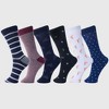 Alpine Swiss Mens Cotton 18 Pack Dress Socks Solid Ribbed Argyle Shoe Size 6-12 - 2 of 4