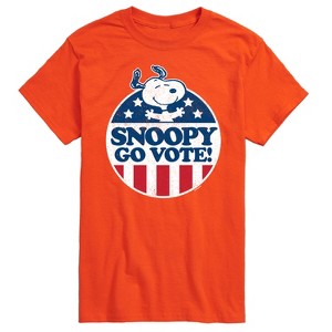 Men's - Peanuts - Snoopy Go Vote Short Sleeve Graphic T-Shirt - 1 of 4