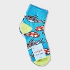 Boys' 7pk 'Shark' Ankle Socks - Cat & Jack™ Blue - 2 of 3