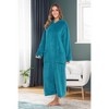 ADR Women's Zip Up Robe with Hood, Women's Long Zipper Robe, Warm Cozy Winter Hooded Bathrobe - image 4 of 4