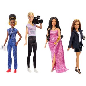 Barbie Careers Women in Film Set of 4 Dolls with Removable Looks & Accessories - 1 of 4