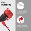 LiLGadgets BestBuds Earphones Wired - Safe & Comfortable, Volume Limited, Wired Earbuds for Kids - Red/Black - 3 of 4