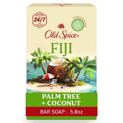 Old Spice Fiji Bar Soap - Palm Tree & Coconut Scent - 5oz