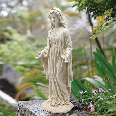 Ivory 30'' Virgin Mary Religious Garden Statue
