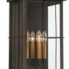 John Timberland Sunderland Rustic Mission Outdoor Wall Light Fixture Black Gold 24 3/4" Clear Glass for Post Exterior Barn Deck House Porch Yard Patio - 3 of 4