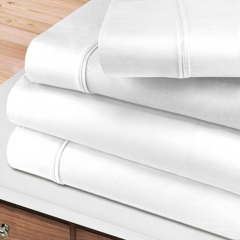 1 Piece White Twin XL Fitted Sheet, Upto 16 inch Deep Pocket Twin XL  Sheets, 800 TC 100% Egyptian Cotton Fitted Sheet Only, Soft Fitted Sheets,  Extra