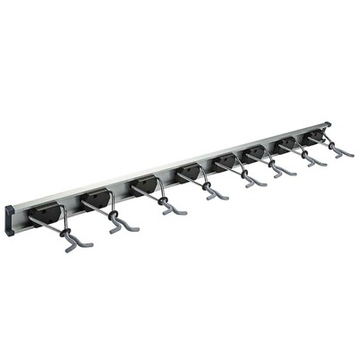 National Hardware 36 in. L Vinyl Coated Gray Plastic Sliding Grip Clamp Organizer 20 lb. cap. 1 pk (Case of 6)
