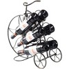 Vintiquewise Vintage Decorative Metal Bicycle 6 Bottle Countertop Tabletop Wine Holder - 2 of 4