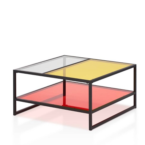 Featured image of post Red Square Coffee Table : To clean, use a modern design coffee table that will fit well with any modern to transitional living room interior.