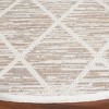 Mila MIL240 Power Loomed Indoor Area Rug - Beige/Ivory - 6'7" Round- Safavieh - 3 of 3