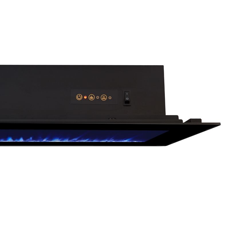 Real Flame 50&#34;  Dinatale Wall Mounted Electric Fireplace Black, 6 of 11