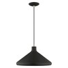 Livex Lighting Metal Shade 1 - Light Chandelier in  Black - 4 of 4