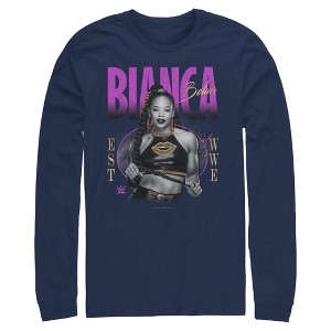 Mens WWE Gold Bianca Belair Long Sleeve Shirt - 1 of 4