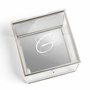 Personalization Mall Classic Celebrations Personalized Glass Jewelry Box - 1 of 2