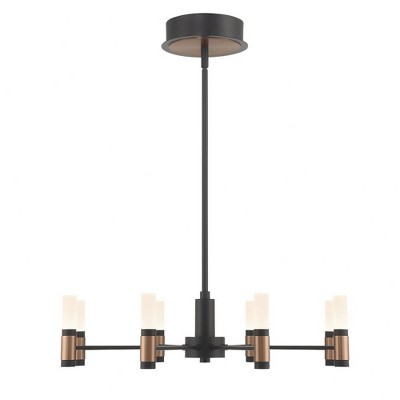 Eurofase Lighting Albany 8 - Light Chandelier in  Black/Brass