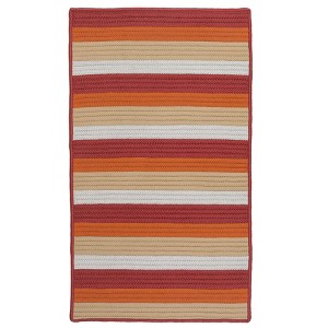 Colonial Mills Norwood Braided Rug, Orange Red 4x7, Rectangle Shape - 1 of 4