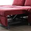 TiramisuBest 3-in-1 Sleeper Sofa Bed with Pull-Out Couch and Linen Chaise, Comfortable Sofa Sleeper for Living Room,Beige - 4 of 4