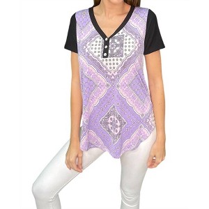 Women's Bandana Print Top - Sew In Love - 1 of 2