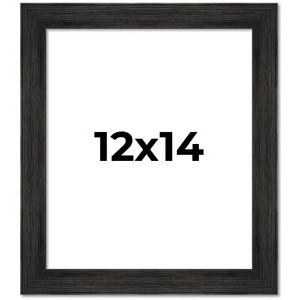 PosterPalooza | 12x14 Wide Barnwood Picture Frame, UV Acrylic, 6 Finishes - Grey, Brown, White, and Black - 1 of 4