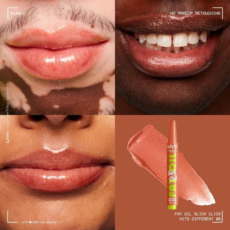 NYX Professional Makeup Fat Oil Slick Click Tinted Lip Balm - 0.07oz, 3 of 14