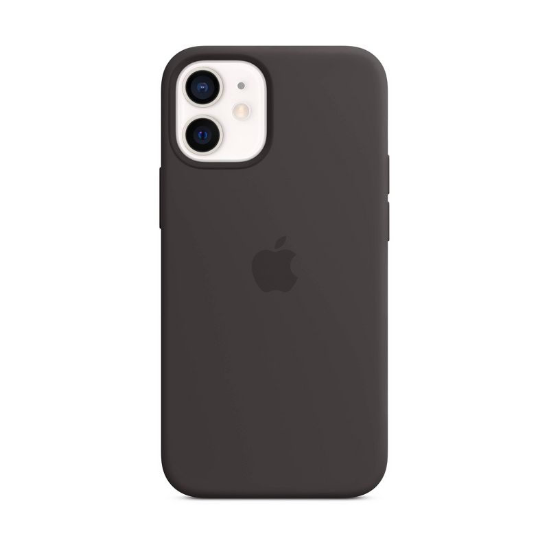 Apple iPhone 13 mini/iPhone 12 mini Silicone Case with MagSafe - Black, 1 of 5
