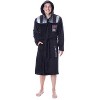 Star Wars Mens Darth Vader Costume Fleece Robe Bathrobe Black - 4 of 4