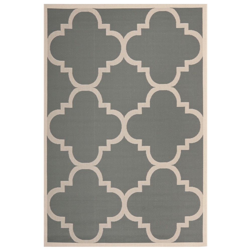 4' x 5'7in Richmond Outdoor Rug Gray/Beige - Safavieh